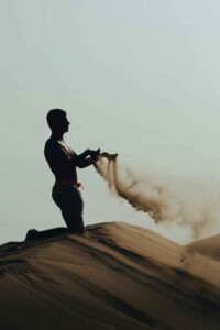 This is how I imagine myself building with sand